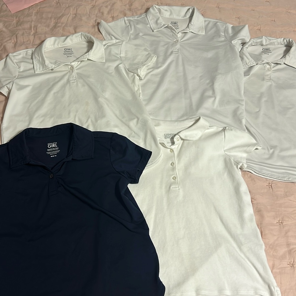 Girls uniform tops - 4 Athleta Girl 1 Lands End
